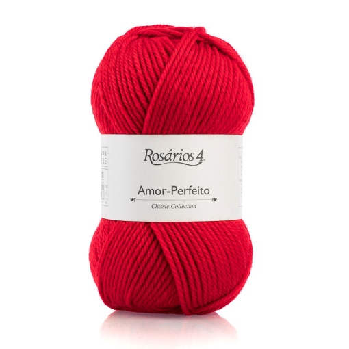 Fio de Tricot Rosários 4 Amor-perfeito 100g Vermelho 32