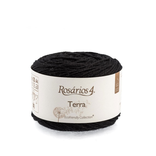 Fio de Tricot Rosários 4 Terra 100g Preto 20