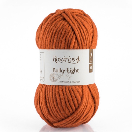 Fio de Tricot Rosários 4 Bulky Light 100g Laranja 106