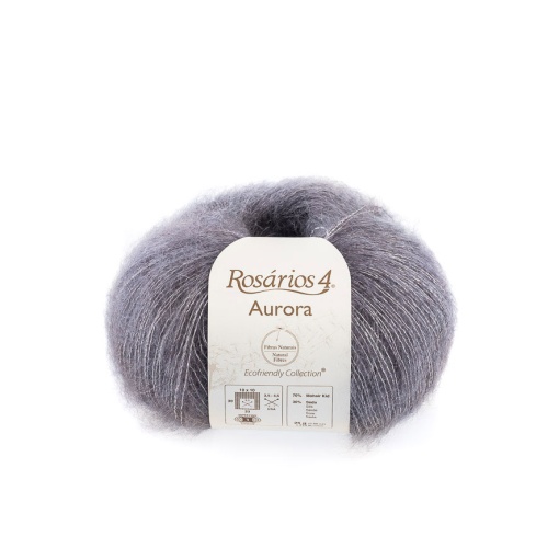 Fio de tricot ROSÁRIOS 4 Aurora antracite 24
