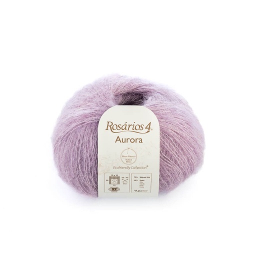 Fio de tricot ROSÁRIOS 4 Aurora lilás 37
