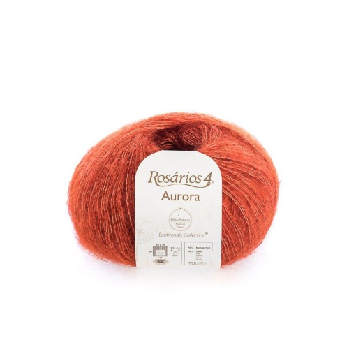 Fio de tricot ROSÁRIOS 4 Aurora tijolo 47