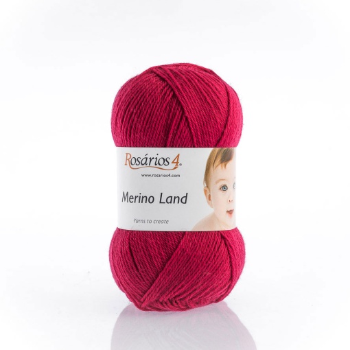 Fio de Tricot Rosários 4 Merino Land 50g Framboesa 11