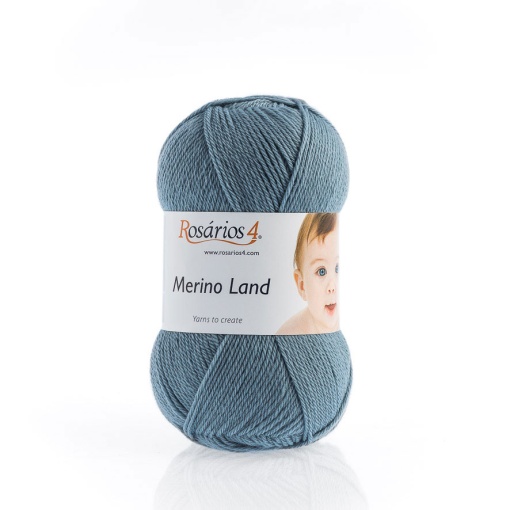 Fio de Tricot Rosários 4 Merino Land 50g Cinza 12