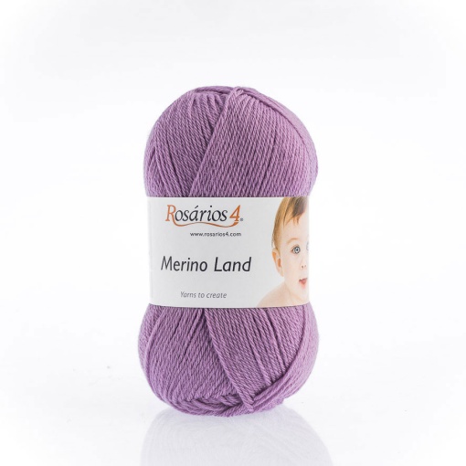 Fio de Tricot Rosários 4 Merino Land 50g Lilás 16