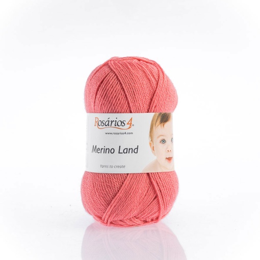 Fio de Tricot Rosários 4 Merino Land 50g Salmão 19