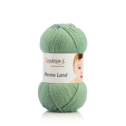 Fio de Tricot Rosários 4 Merino Land 50g Menta 31