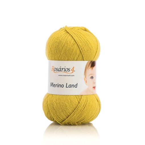 Fio de Tricot Rosários 4 Merino Land 50g Limão 32