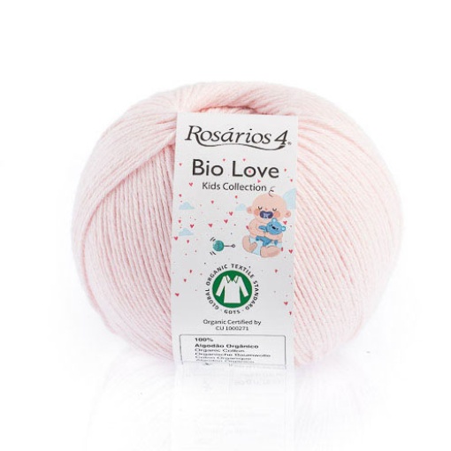 Fio de Tricot Rosários 4 Bio LOVE 50g Rosa 5 GOTS