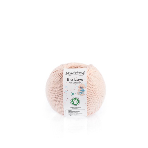 Fio de Tricot Rosários 4 Bio LOVE 50g Rosa Velho 6 GOTS