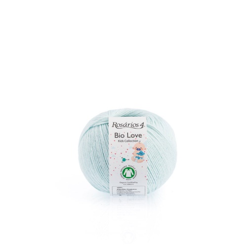 Fio de Tricot Rosários 4 Bio LOVE 50g Azul Claro 9 GOTS