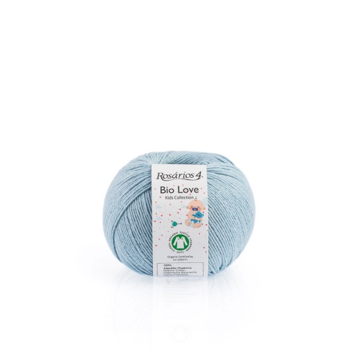 Fio de Tricot Rosários 4 Bio LOVE 50g Azul 10 GOTS