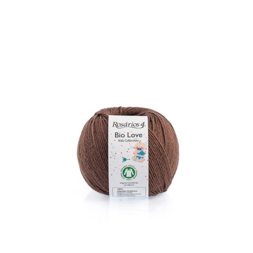 Fio de Tricot Rosários 4 Bio LOVE 50g Castanho 20 GOTS