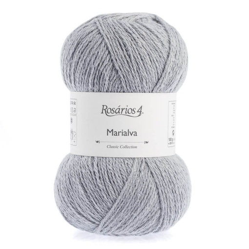 FIO DE TRICOT ROSARIOS 4 MARIALVA 100G CINZA 5