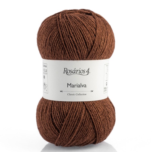 Fio de Tricot Rosários 4 Marialva 100g Castanho 11