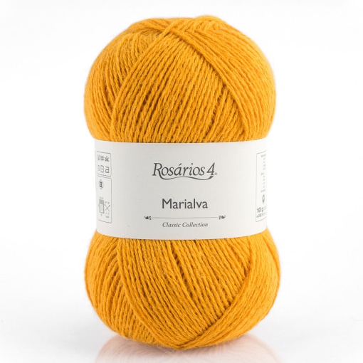 Fio de Tricot Rosários 4 Marialva 100g Mel 15