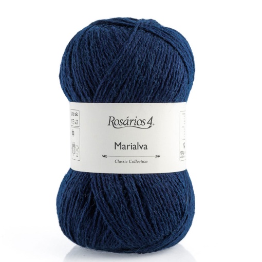 Fio de Tricot Rosários 4 Marialva 100g Azul Escuro 37