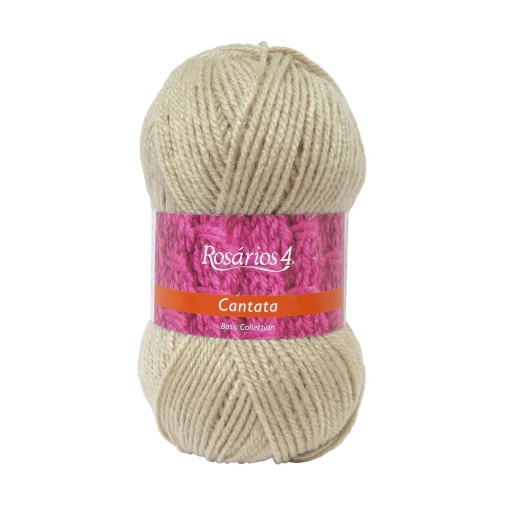 Fio de Tricot Rosários 4 Cantata 100g Bege 3
