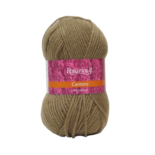 Fio de Tricot Rosários 4 Cantata 100g Bege Escuro 4
