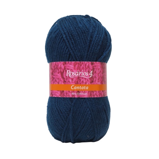 Fio de Tricot Rosários 4 Cantata 100g Azul Ganga 14