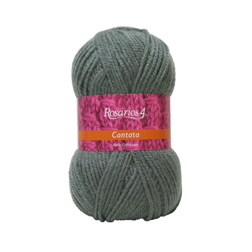Fio de Tricot Rosários 4 Cantata 100g Cinza 15