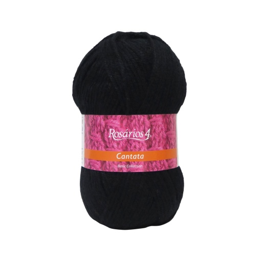 Fio de Tricot Rosários 4 Cantata 100g Preto 17