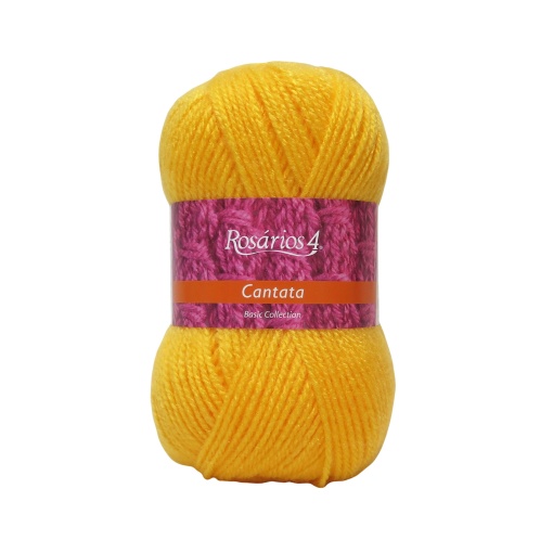 Fio de Tricot Rosários 4 Cantata 100g Amarelo 22