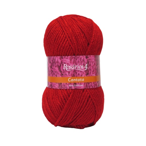 Fio de Tricot Rosários 4 Cantata 100g Vermelho 24