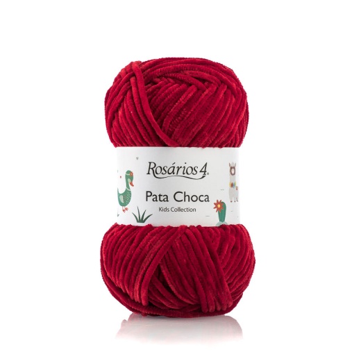 Fio de Tricot Rosários 4 Pata Choca 50g Vermelho 13