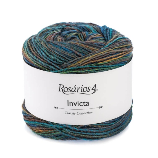 Fio de Tricot Rosários 4 Invicta 150g Azuis 25