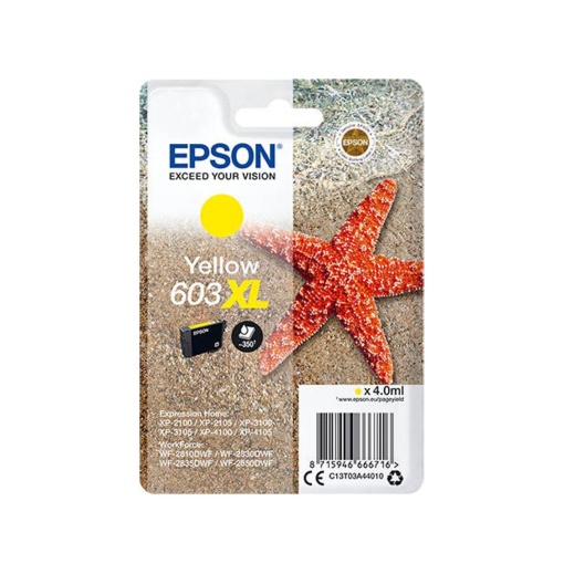 Tinteiro EPSON 603XL Amarelo C13T03A44010 4ml