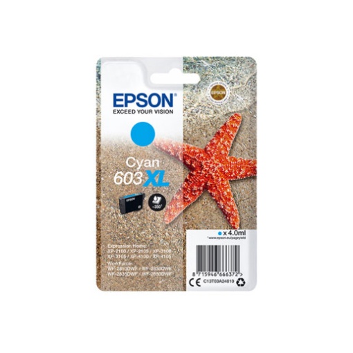 Tinteiro EPSON 603XL Azul C13T03A24010 4ml