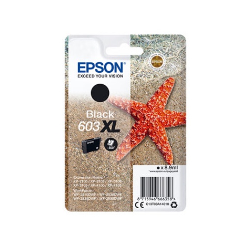 Tinteiro EPSON 603XL Preto C13T03A14010 8,9ml