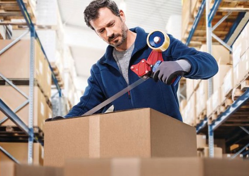 Fita adesiva para embalagem 66mx50mm reciclada transparente TESAPACK Bio&Strong 58296