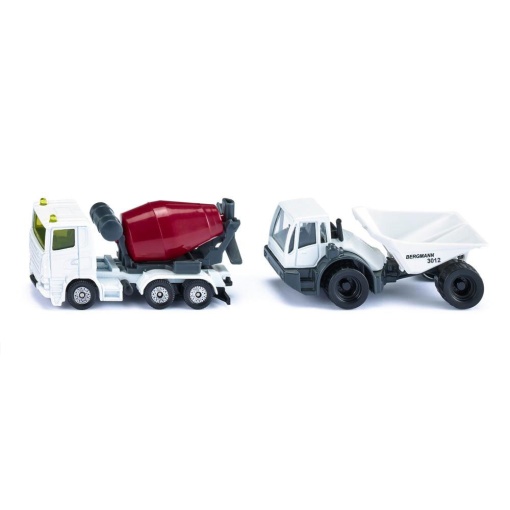 Conjunto 2 Camiões de Construção Miniatura SIKU