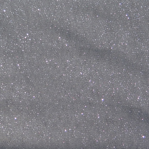 Tule com Glitter Cinza/Prateado 1x1,60m
