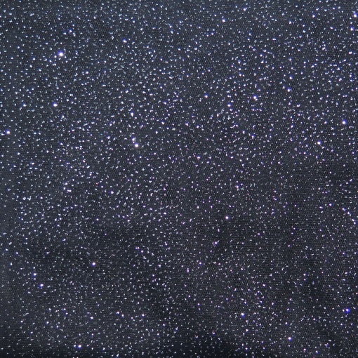 Tule com Glitter Preto/Prateado 1x1,60m