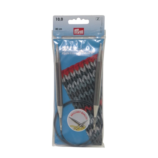 Agulha de tricot circular PRYM 10mm 80cm