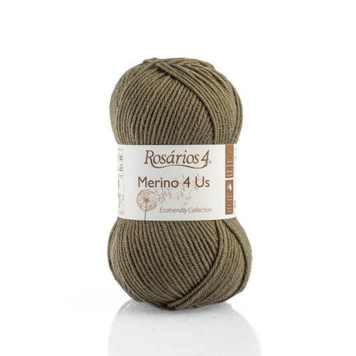 Fio de Tricot Rosários 4 Merino 4 Us 50g Verde Seco 51