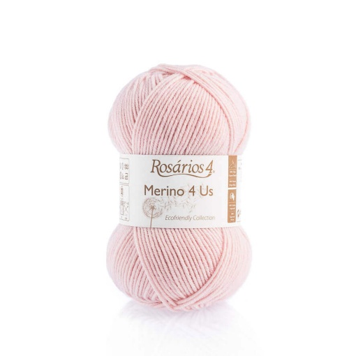 Fio de Tricot Rosários 4 Merino 4 Us 50g Rosa Claro 41