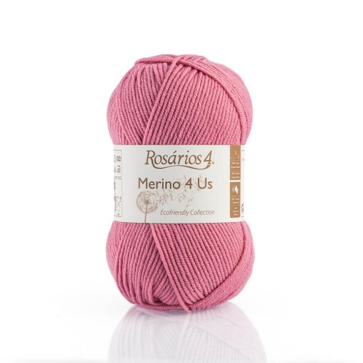 Fio de Tricot Rosários 4 Merino 4 Us 50g Rosa 43