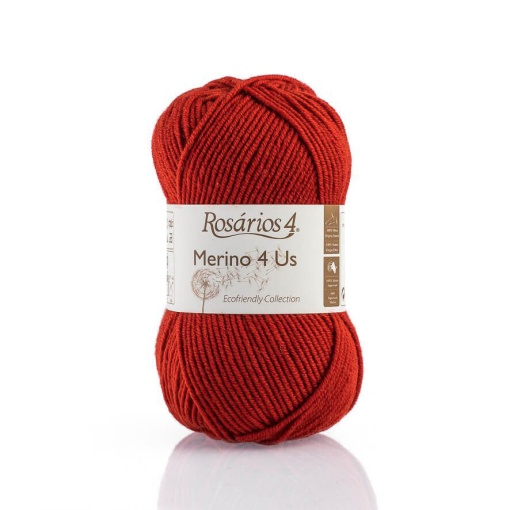 Fio de Tricot Rosários 4 Merino 4 Us 50g Vermelho 31