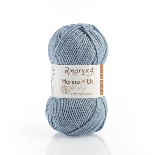 Fio de Tricot Rosários 4 Merino 4 Us 50g Cinza 6