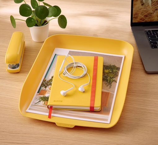 Tabuleiro de Secretária Plástico LEITZ Cosy Amarelo