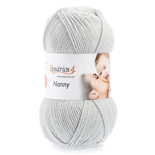 Fio de Tricot Rosários 4 Nanny 100g Cinza Claro 96