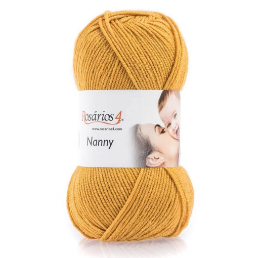 Fio de Tricot Rosários 4 Nanny 100g Amarelo Mostarda 66
