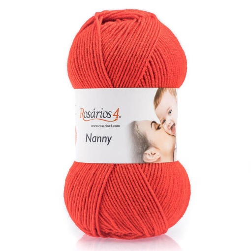 Fio de Tricot Rosários 4 Nanny 100g Vermelho 67