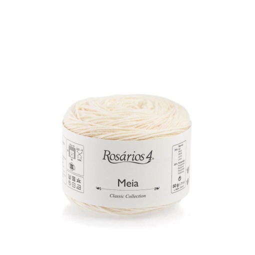 Fio de Tricot Rosários 4 Meia 50g Pérola 05