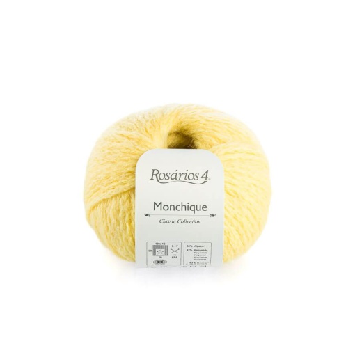 Fio de Tricot Rosários 4 Monchique 50g Amarelo 11