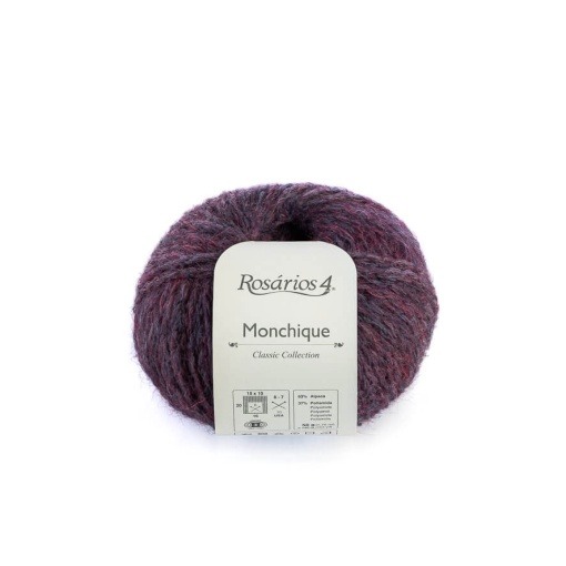 Fio de Tricot Rosários 4 Monchique 50g Roxo 23